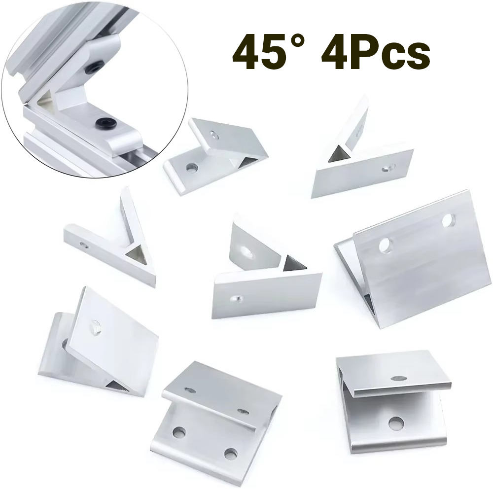 Aluminum T-Slot Profile - Suporte de canto de ângulo de
