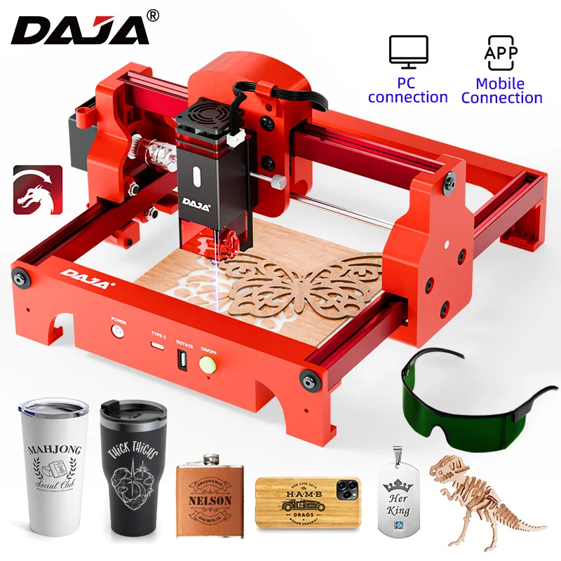 Acrylic Cutting Machine - Daja a7 gravador a laser 5w