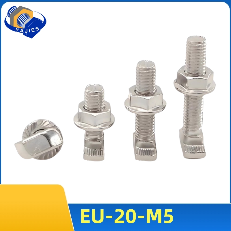 Aluminum T-Slot Profile - 10 conjuntos de parafusos de parafuso