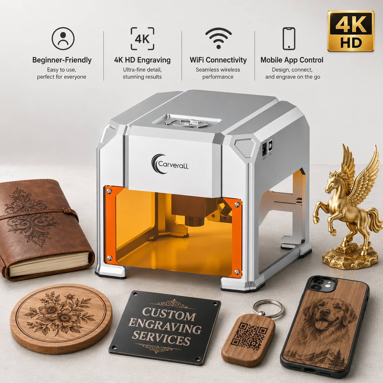 Acrylic Cutting Machine - Máquina de Gravação a Laser Carverall,