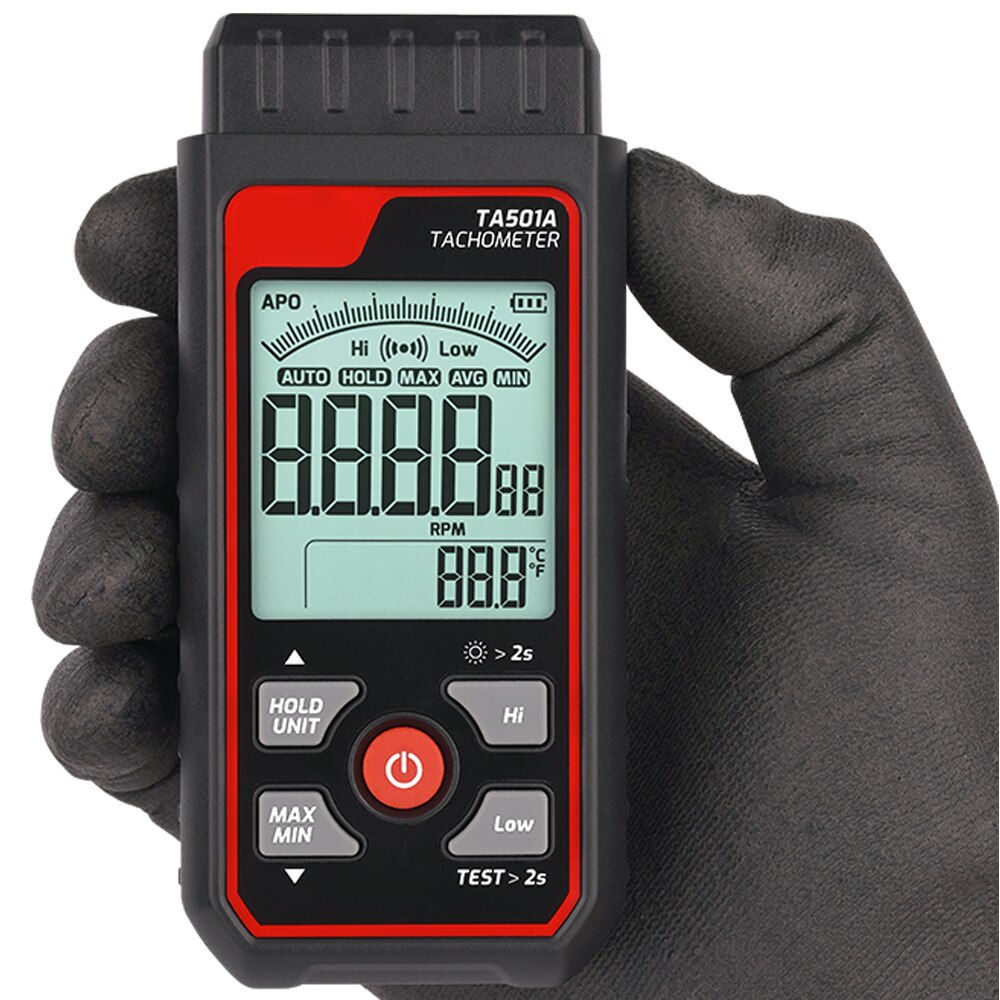 Tacômetro laser TA501A até 999 - Industrial Laser Tachometer avaliação e preço