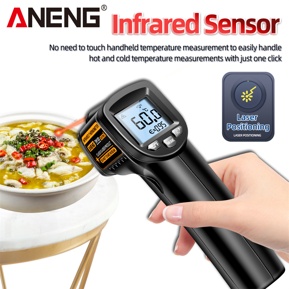 Termômetro laser infravermelho - Industrial Laser Thermometer Gun avaliação e preço