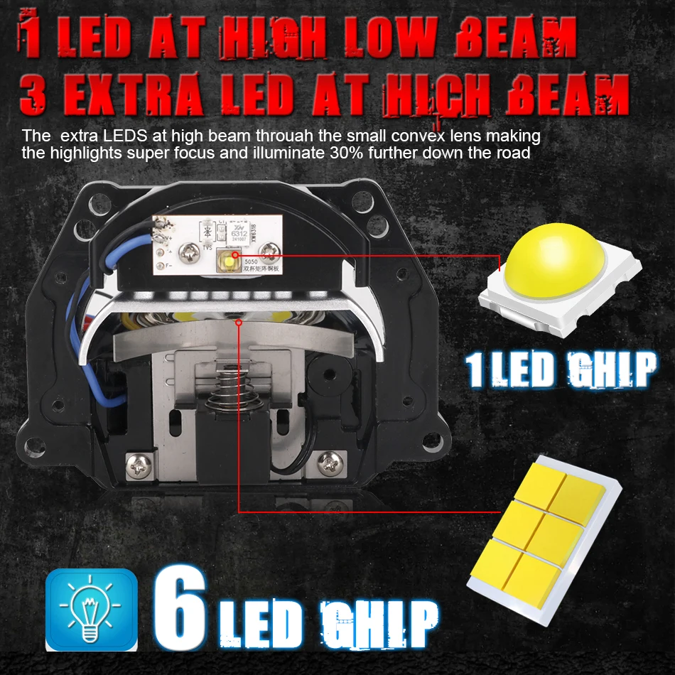 Lentes Projetoras Bi-LED de 3  - Laser Focus Lens avaliação e preço