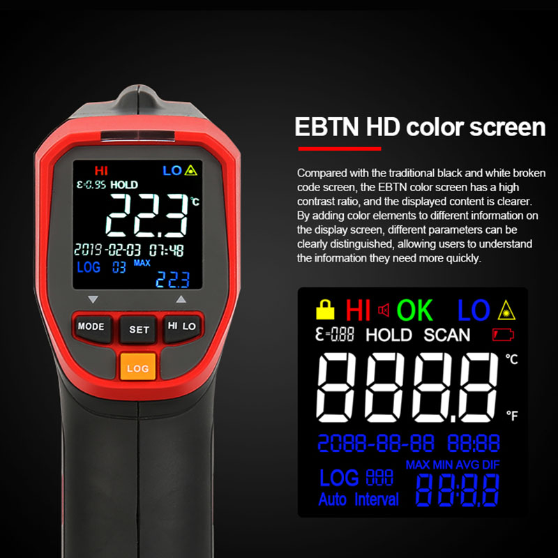 UNI-T-Digital sem contato term - Industrial Laser Thermometer Gun avaliação e preço