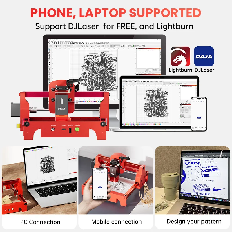 Daja a7 gravador a laser 5w mi - Acrylic Cutting Machine avaliação e preço