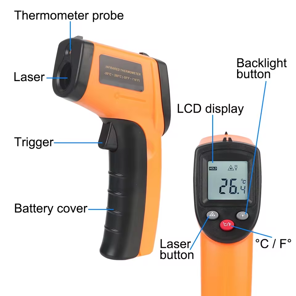 Novo Termômetro Digital Infrav - Industrial Laser Thermometer Gun avaliação e preço
