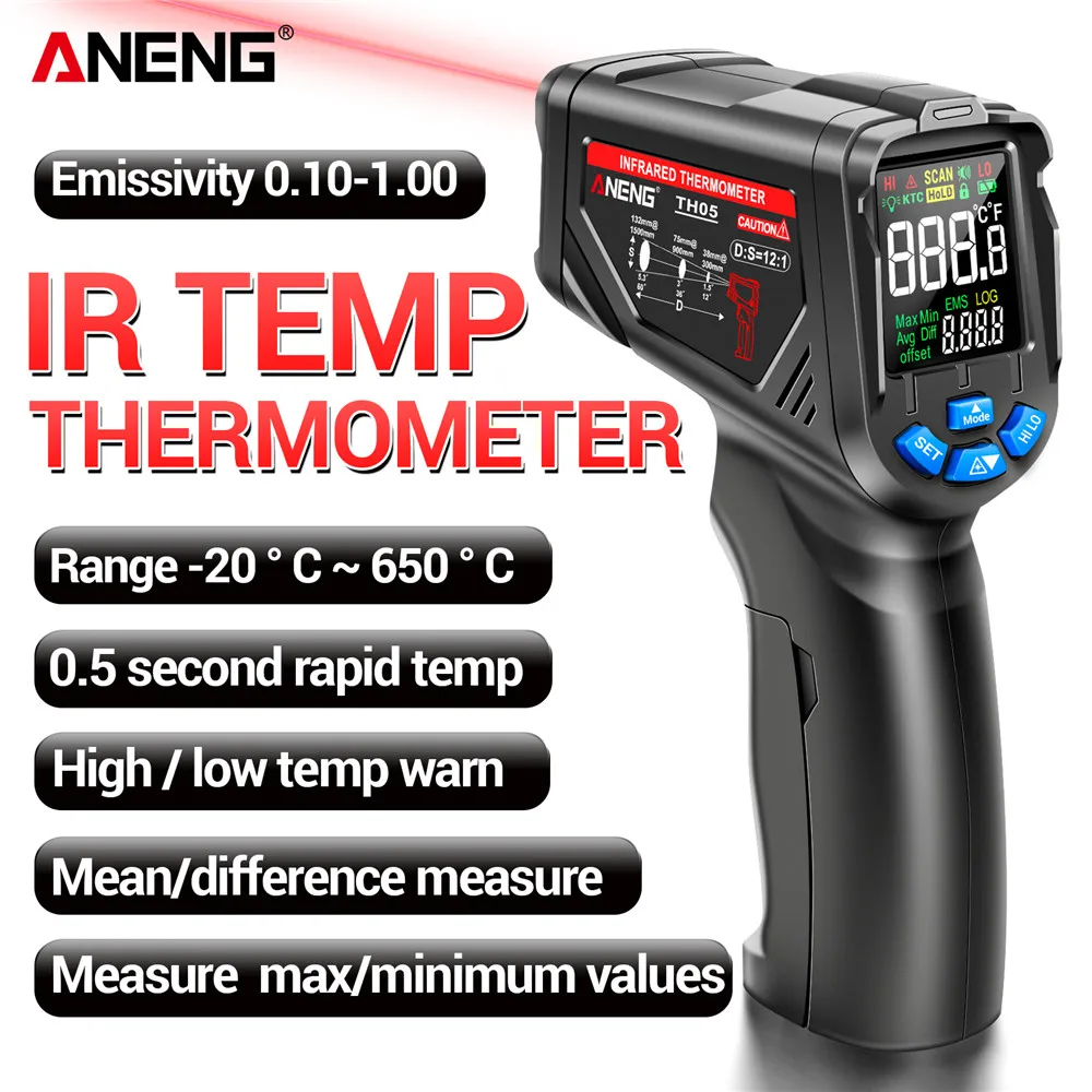 Termovisor Digital Infravermel - Industrial Laser Thermometer Gun avaliação e preço