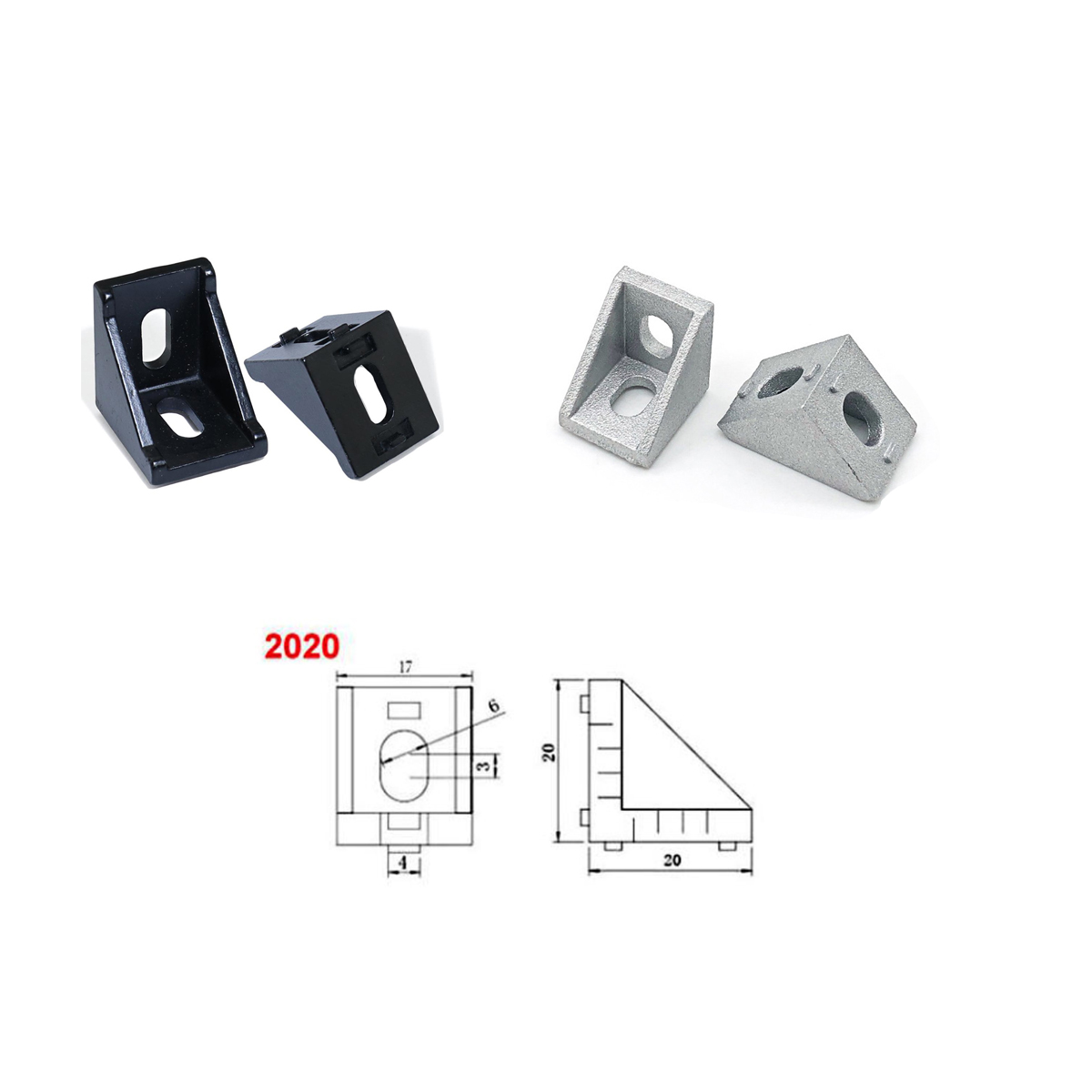 100 peças 2020 conjunto de con - Aluminum T-Slot Profile avaliação e preço