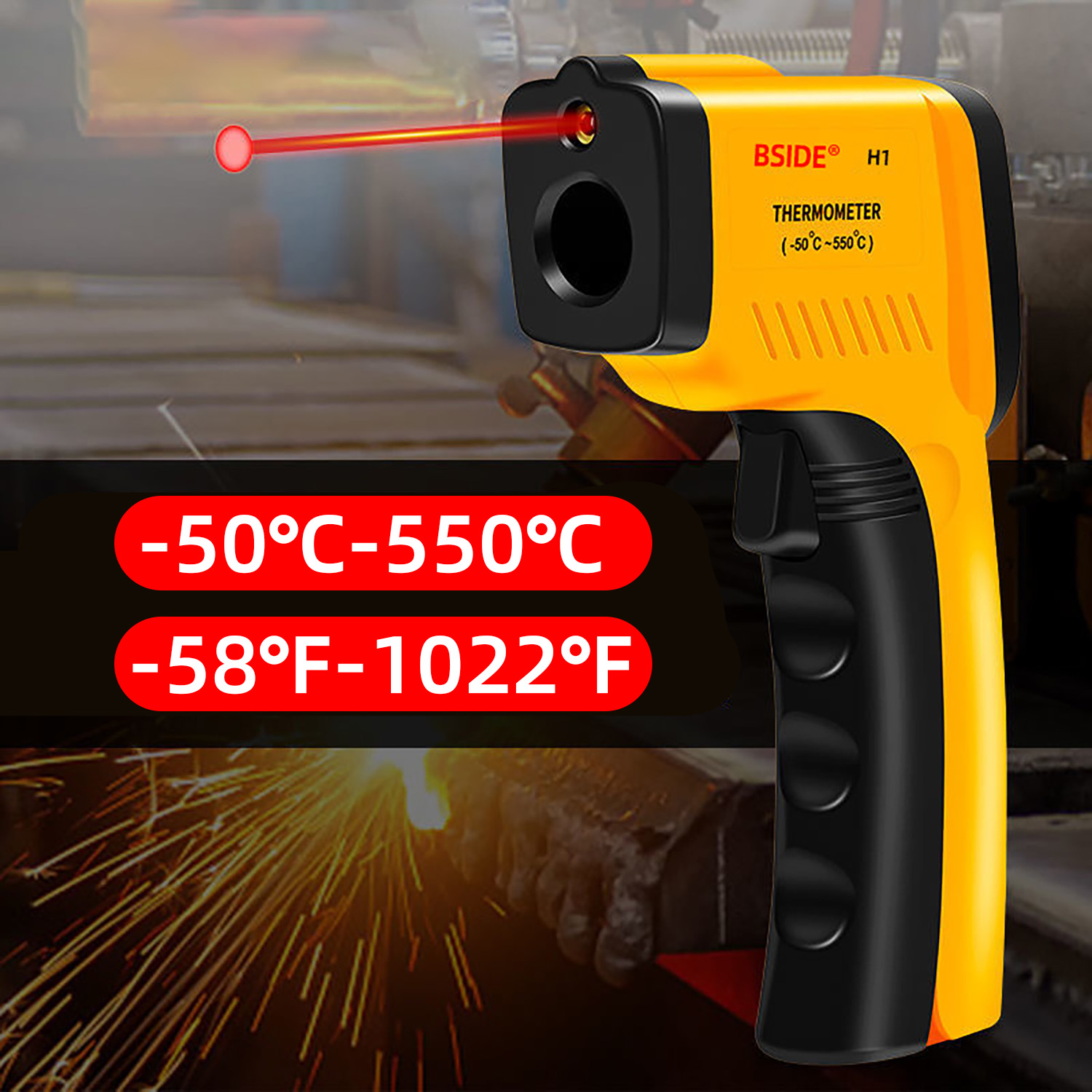 Termômetro infravermelho Digit - Industrial Laser Thermometer Gun avaliação e preço