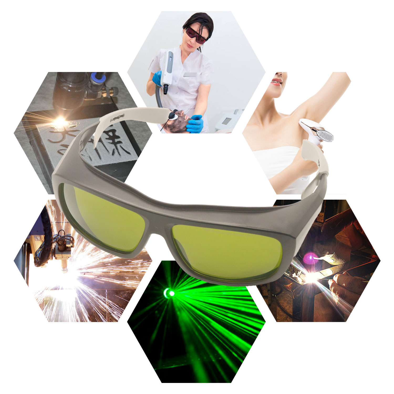 Óculos de proteção a laser par - Industrial Laser Glasses avaliação e preço