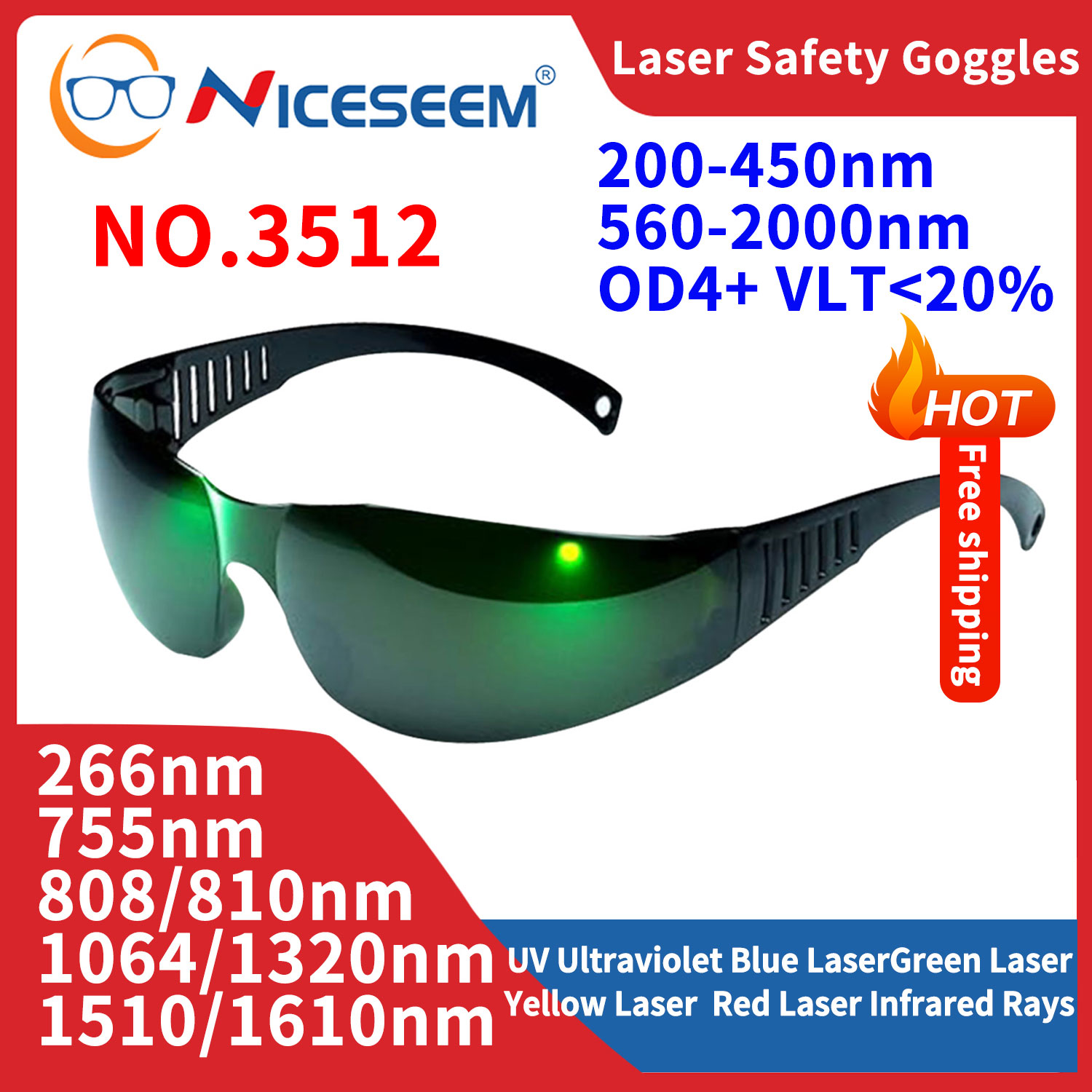 Óculos de chumbo óculos de rad - Industrial Laser Glasses avaliação e preço