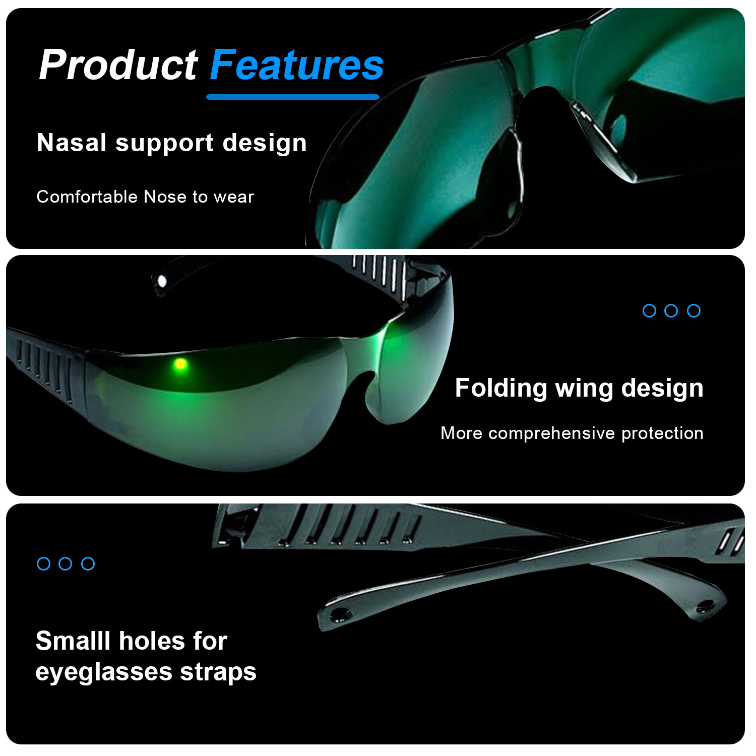 Óculos de chumbo óculos de rad - Industrial Laser Glasses avaliação e preço