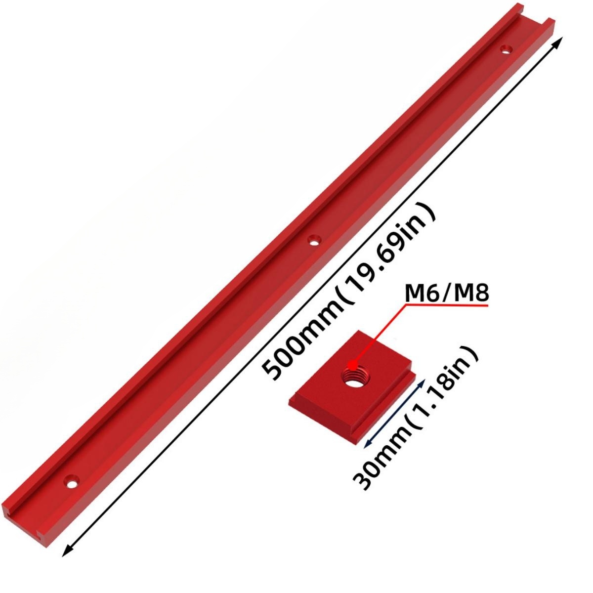 T30 track 50cm alumínio t-slid - Aluminum T-Slot Profile avaliação e preço